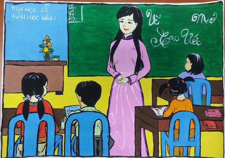 Tranh Vẽ Về Đề Tài Học Tập Đẹp - Phần Ii