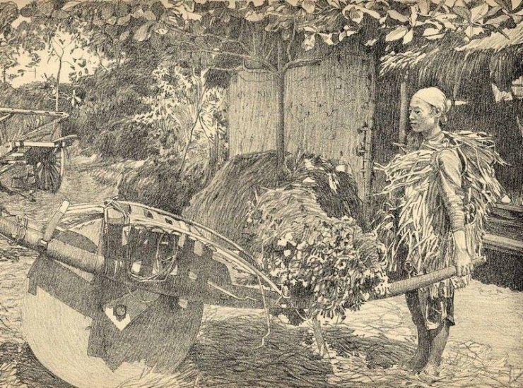 luyen-thi-thu-khoa-vn-mot-nong-dan-mac-ao-toi-day-xe-bu-et-Bac-Ky-nam-1935.jpg